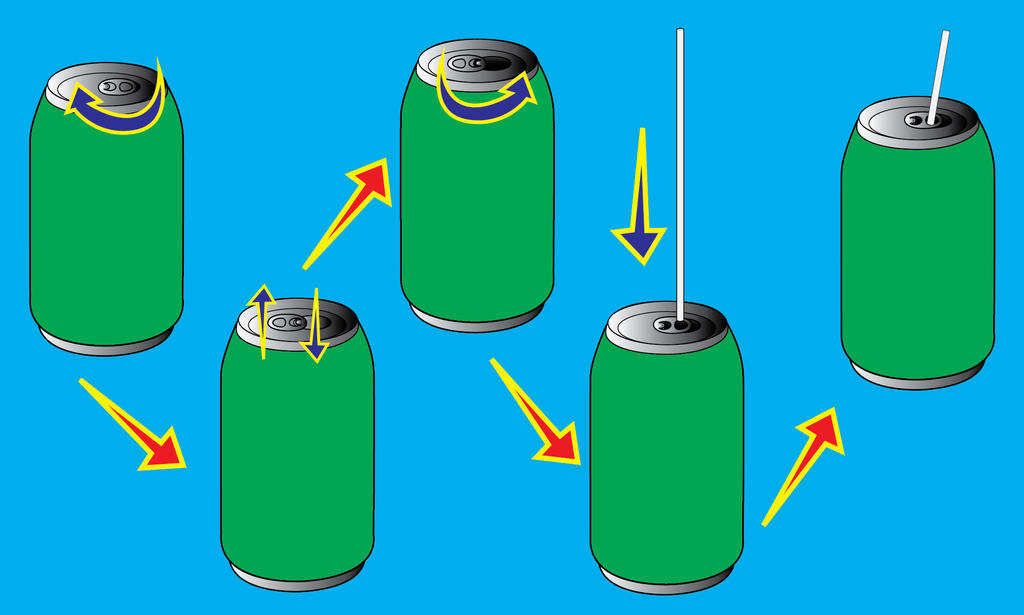 shrinked Soda Can Diagram digital sketch